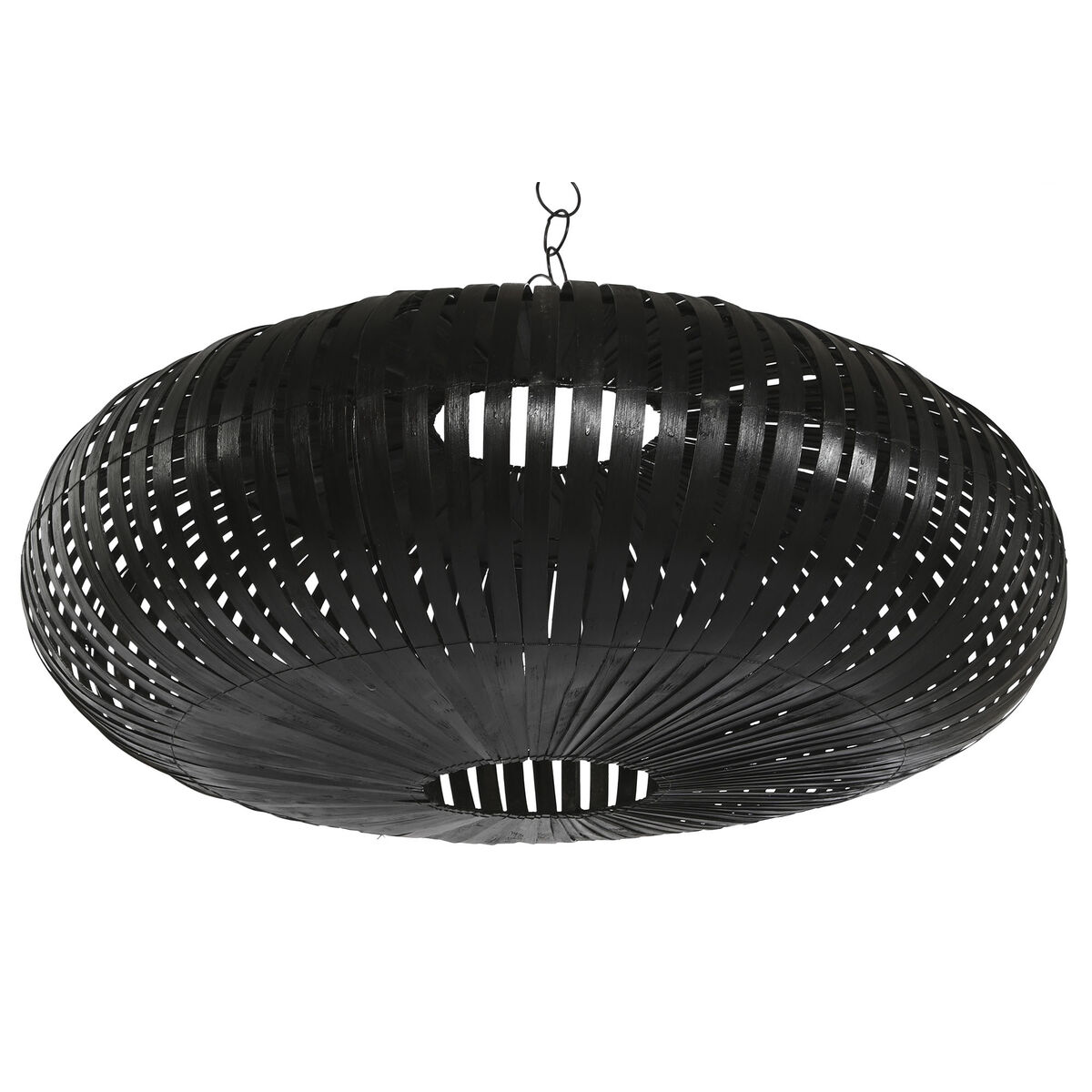 Abajur Home ESPRIT Preto Bambu 80 x 80 x 30 cm